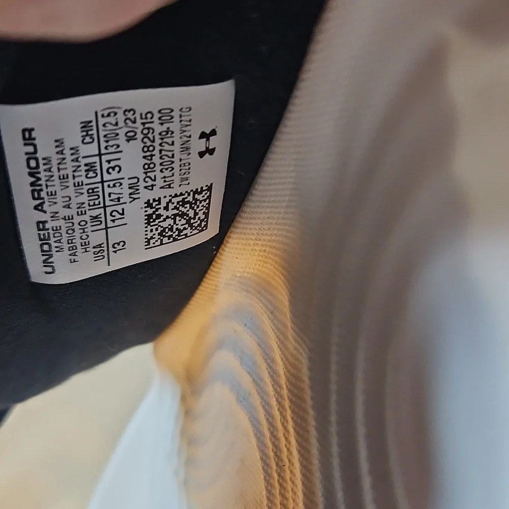 White Under Armour Slides